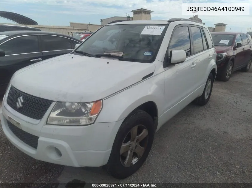 2010 Suzuki Grand Vitara Xsport VIN: JS3TE0D46A4100949 Lot: 39828971