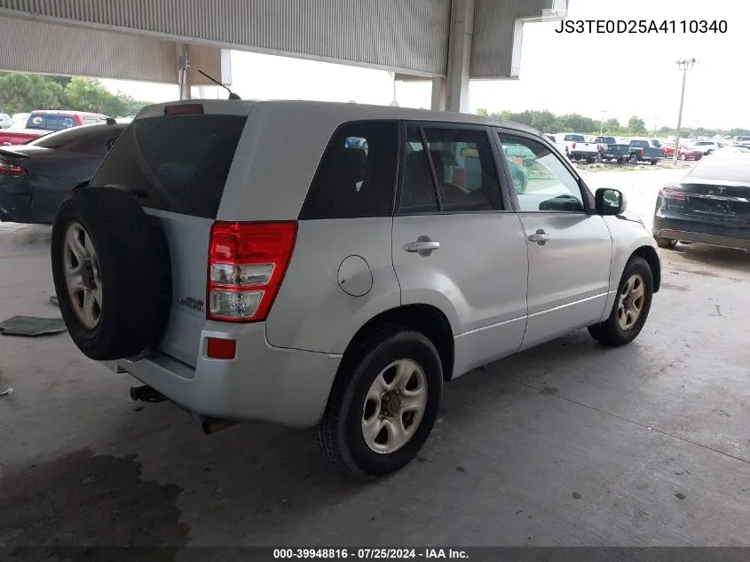 JS3TE0D25A4110340 2010 Suzuki Grand Vitara Premium