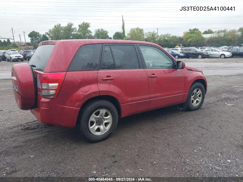 2010 Suzuki Grand Vitara Premium VIN: JS3TE0D25A4100441 Lot: 40464045