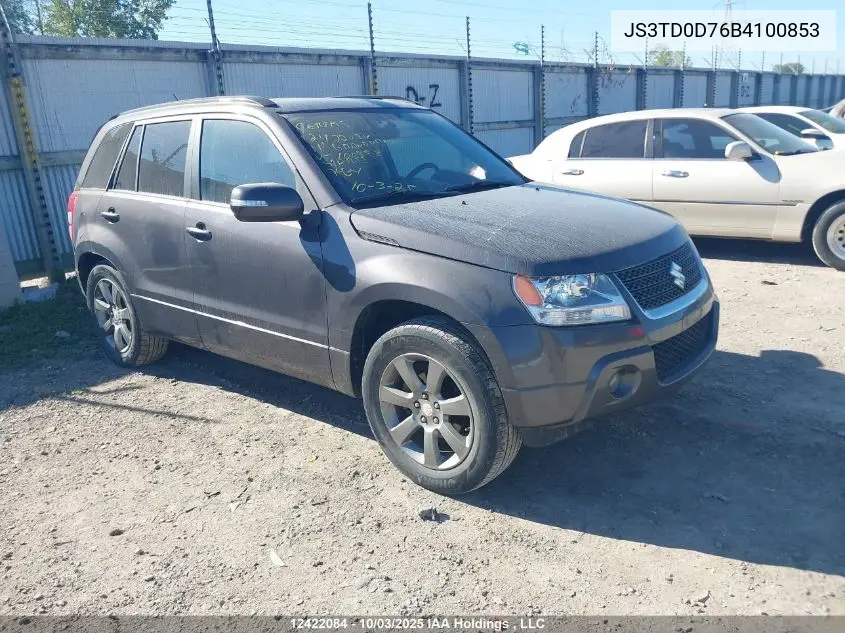 JS3TD0D76B4100853 2011 Suzuki Grand Vitara Jlx