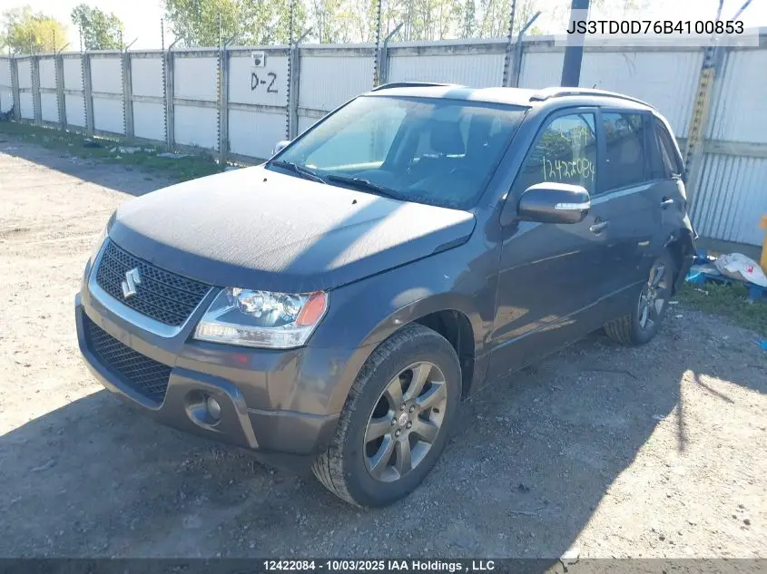 JS3TD0D76B4100853 2011 Suzuki Grand Vitara Jlx