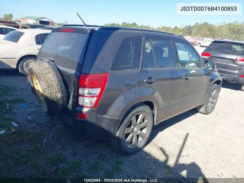 JS3TD0D76B4100853 2011 Suzuki Grand Vitara Jlx