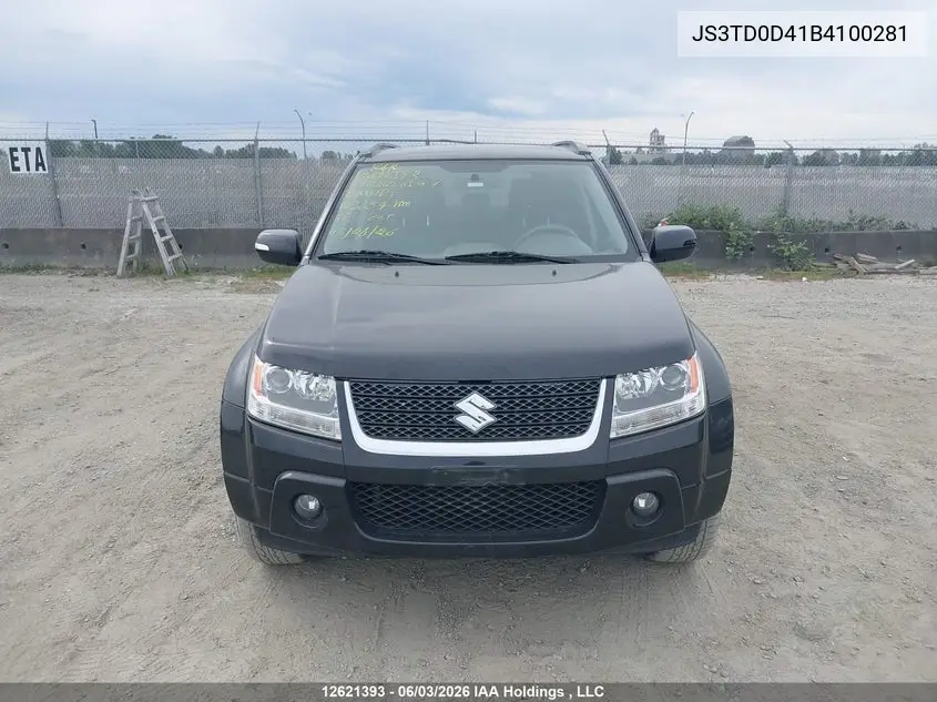 2011 Suzuki Grand Vitara Xsport VIN: JS3TD0D41B4100281 Lot: 12621393