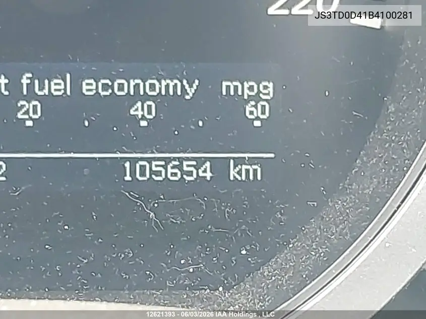 2011 Suzuki Grand Vitara Xsport VIN: JS3TD0D41B4100281 Lot: 12621393