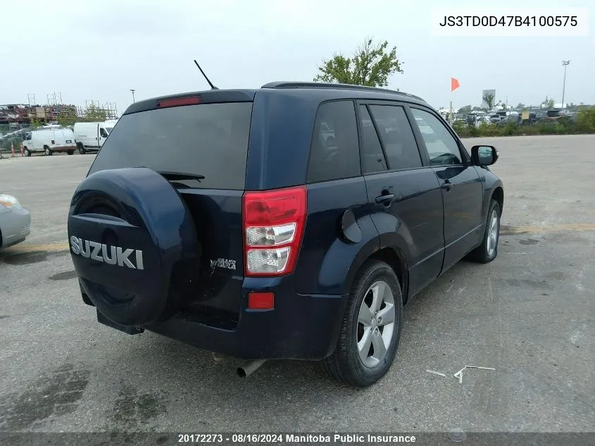 JS3TD0D47B4100575 2011 Suzuki Grand Vitara Jlx