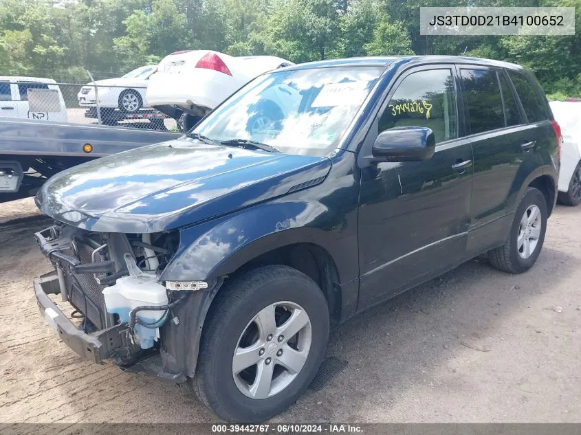 2011 Suzuki Grand Vitara Premium/Premium W/Alloy Wheels VIN: JS3TD0D21B4100652 Lot: 39442767