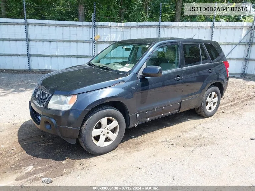 JS3TD0D26B4102610 2011 Suzuki Grand Vitara Premium/Premium W/Alloy Wheels