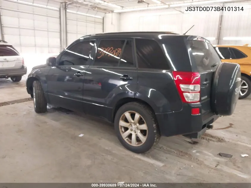 2011 Suzuki Grand Vitara Limited VIN: JS3TD0D73B4101314 Lot: 39930689