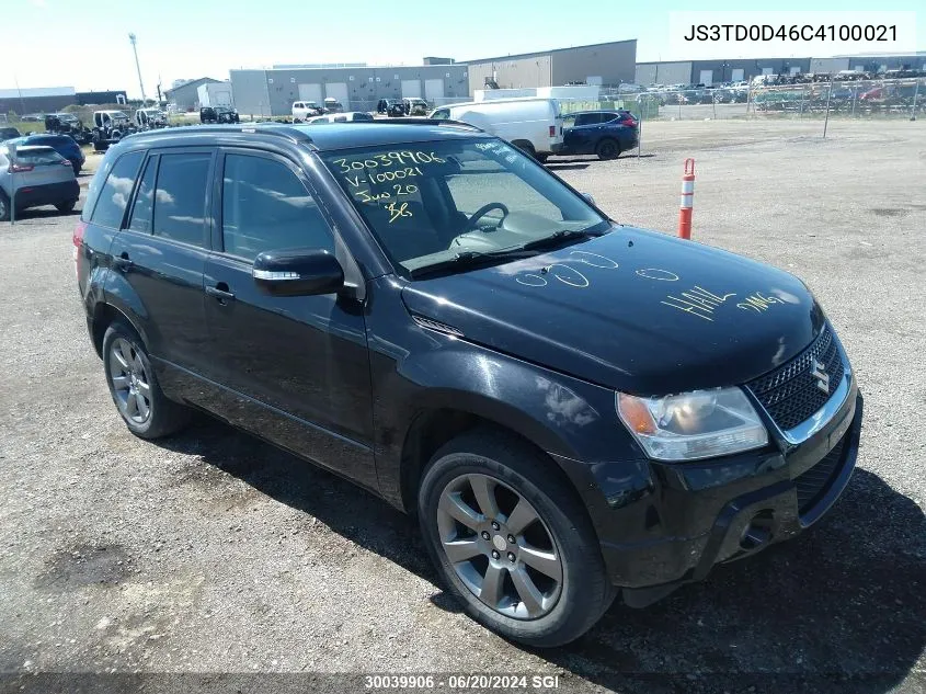 2012 Suzuki Grand Vitara Xsport VIN: JS3TD0D46C4100021 Lot: 30039906