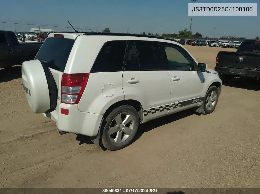 JS3TD0D25C4100106 2012 Suzuki Grand Vitara Jx/Urban