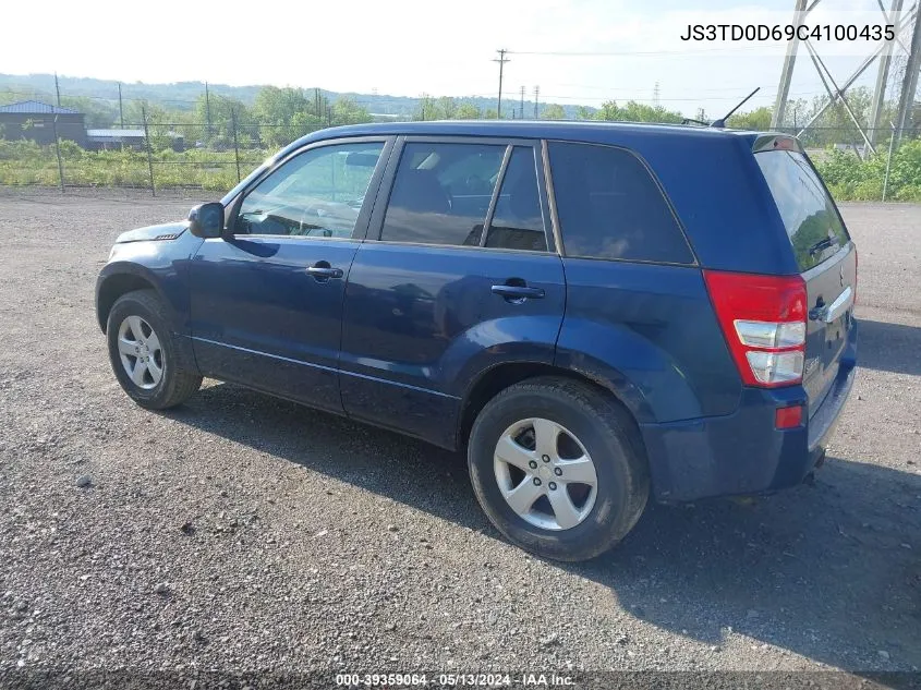 2012 Suzuki Grand Vitara Premium VIN: JS3TD0D69C4100435 Lot: 39359064