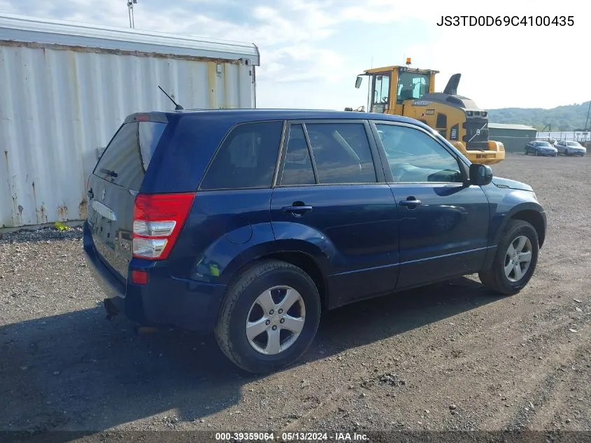 2012 Suzuki Grand Vitara Premium VIN: JS3TD0D69C4100435 Lot: 39359064