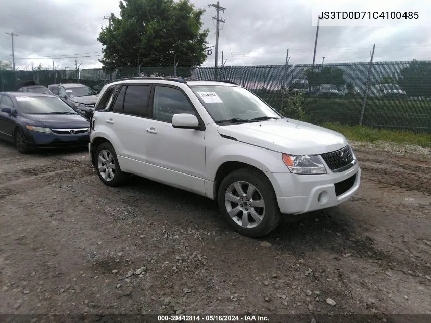 2012 Suzuki Grand Vitara Limited VIN: JS3TD0D71C4100485 Lot: 39442814