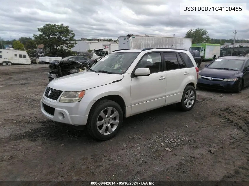 JS3TD0D71C4100485 2012 Suzuki Grand Vitara Limited