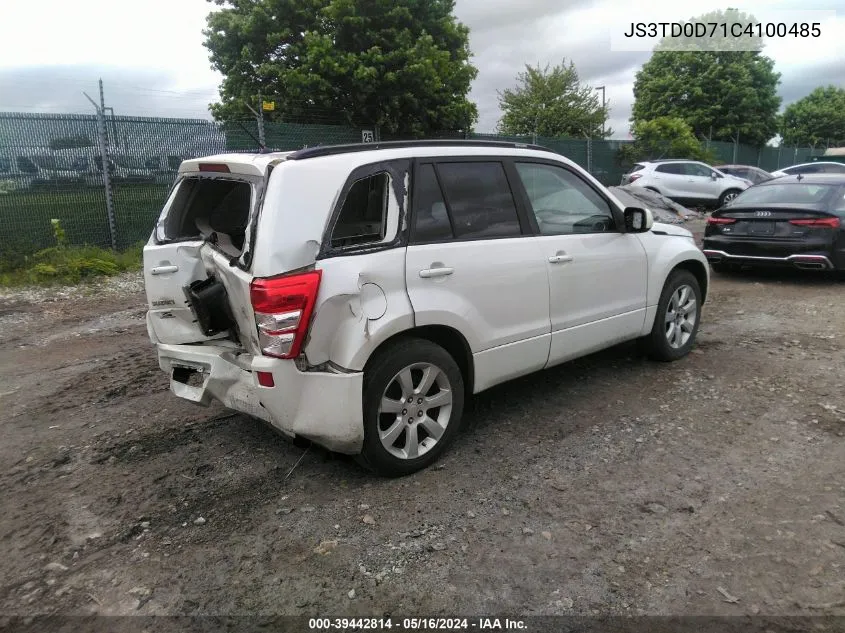 2012 Suzuki Grand Vitara Limited VIN: JS3TD0D71C4100485 Lot: 39442814