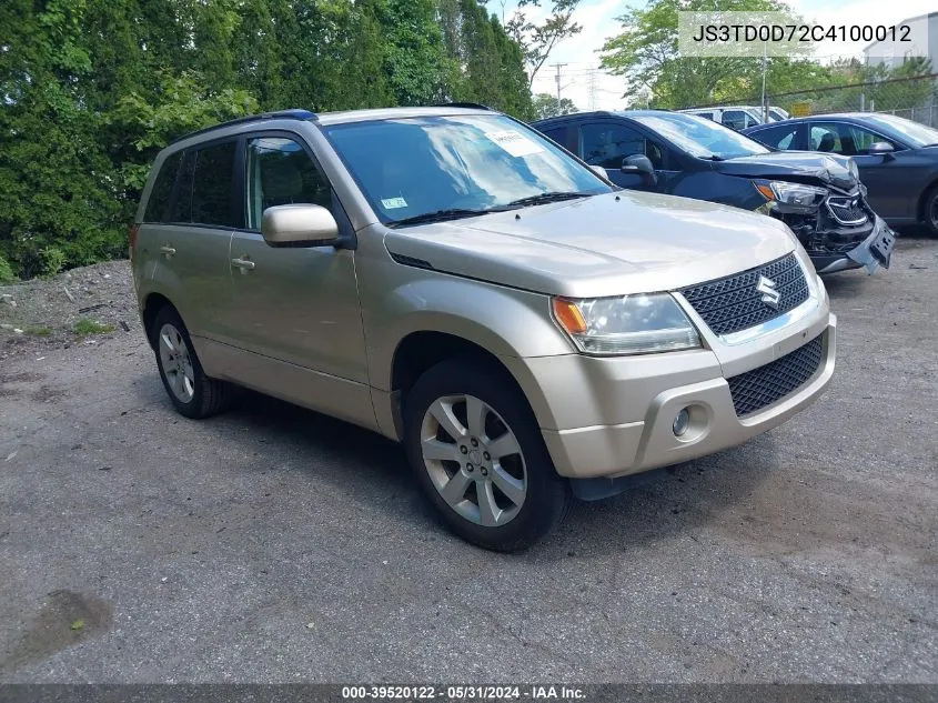 2012 Suzuki Grand Vitara Limited VIN: JS3TD0D72C4100012 Lot: 39520122