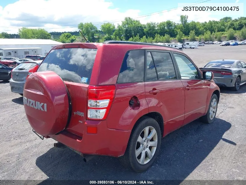 2012 Suzuki Grand Vitara Limited VIN: JS3TD0D79C4100475 Lot: 39593106