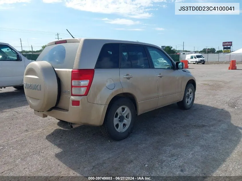 2012 Suzuki Grand Vitara Premium VIN: JS3TD0D23C4100041 Lot: 39749803