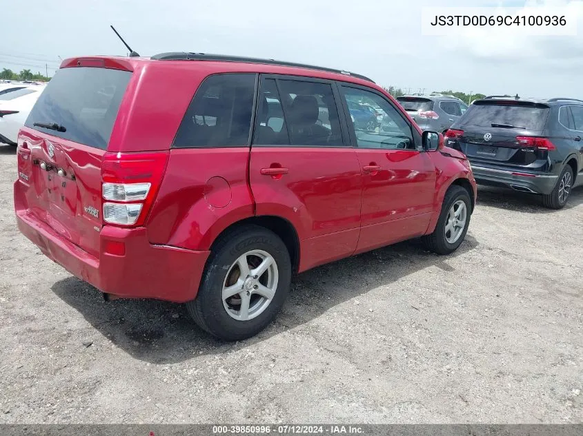 2012 Suzuki Grand Vitara Premium VIN: JS3TD0D69C4100936 Lot: 39850996