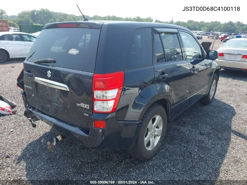 JS3TD0D68C4100118 2012 Suzuki Grand Vitara Premium