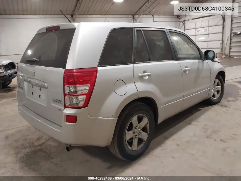 2012 Suzuki Grand Vitara Premium VIN: JS3TD0D68C4100345 Lot: 40292469