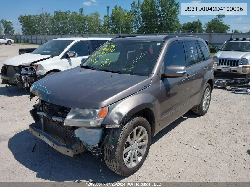 2013 Suzuki Grand Vitara VIN: JS3TD0D42D4100096 Lot: 12055081