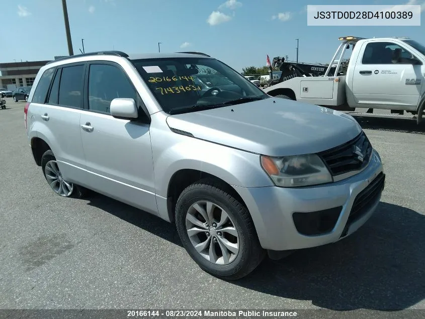 JS3TD0D28D4100389 2013 Suzuki Grand Vitara Jx