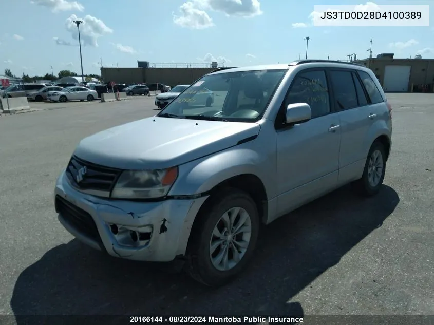 JS3TD0D28D4100389 2013 Suzuki Grand Vitara Jx