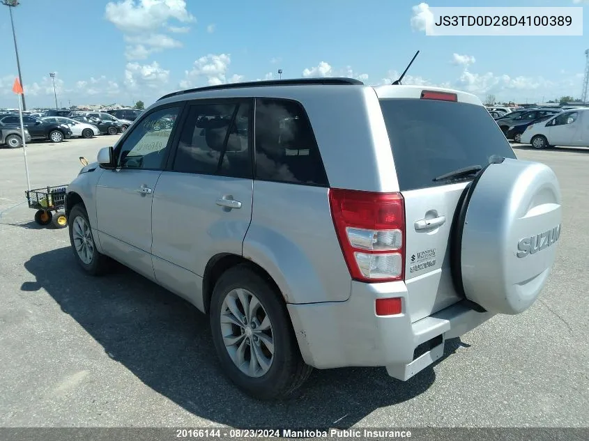 JS3TD0D28D4100389 2013 Suzuki Grand Vitara Jx