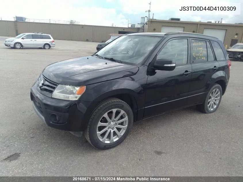 JS3TD0D44D4100309 2013 Suzuki Grand Vitara Jlx