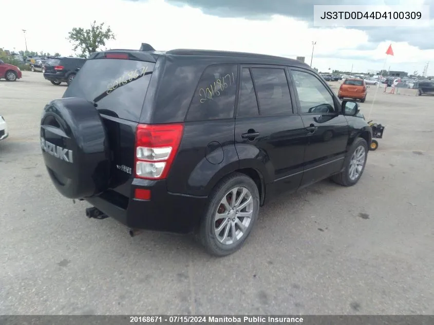 2013 Suzuki Grand Vitara Jlx VIN: JS3TD0D44D4100309 Lot: 20168671