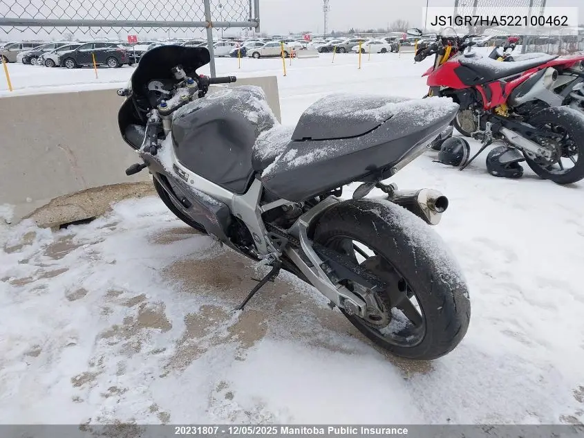 JS1GR7HA522100462 2002 Suzuki Gsx-R750