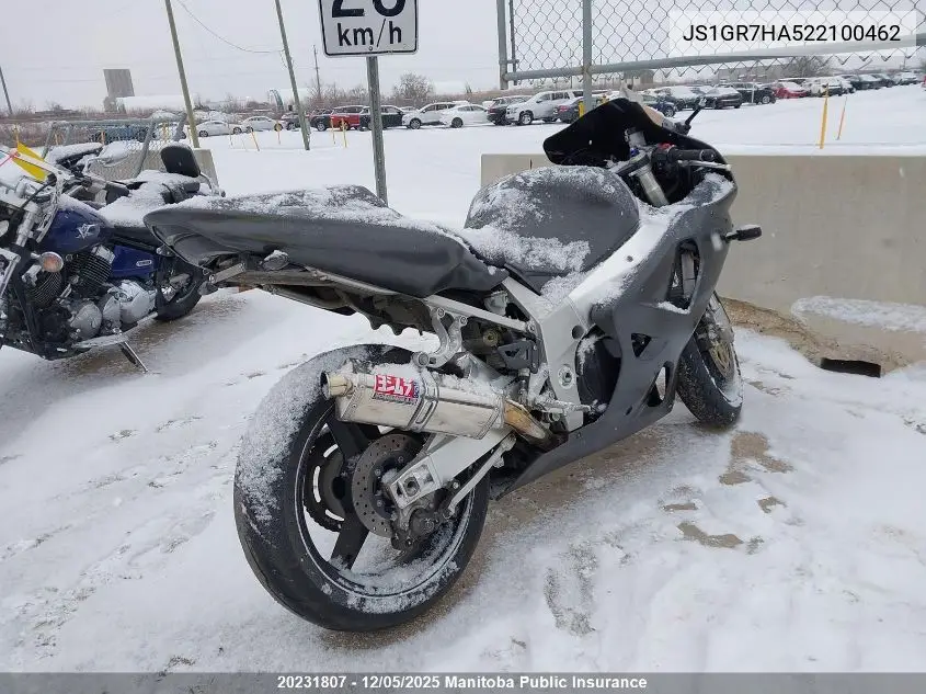 JS1GR7HA522100462 2002 Suzuki Gsx-R750