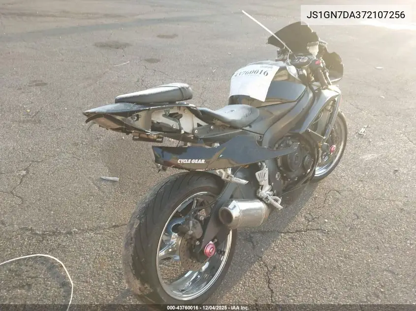 JS1GN7DA372107256 2007 Suzuki Gsx-R600