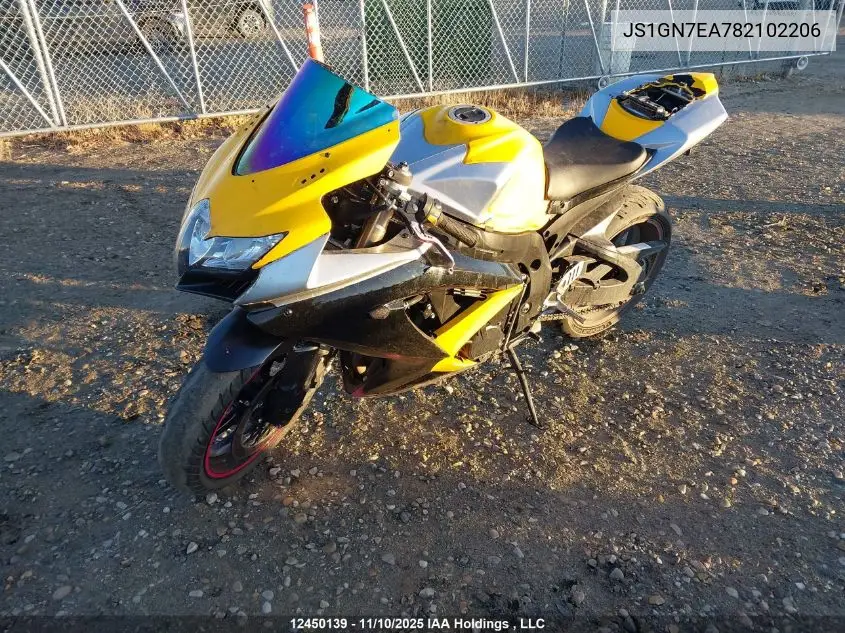 JS1GN7EA782102206 2008 Suzuki Gsx-R600