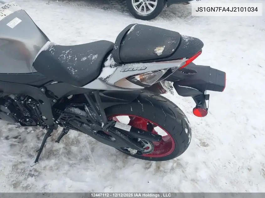 JS1GN7FA4J2101034 2018 Suzuki Gsx-R600