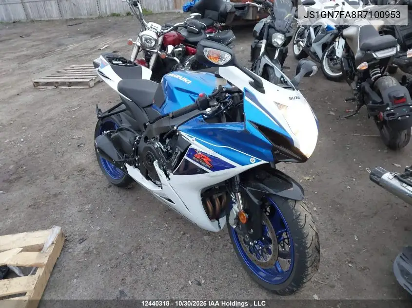 JS1GN7FA8R7100953 2024 Suzuki Gsx-R600