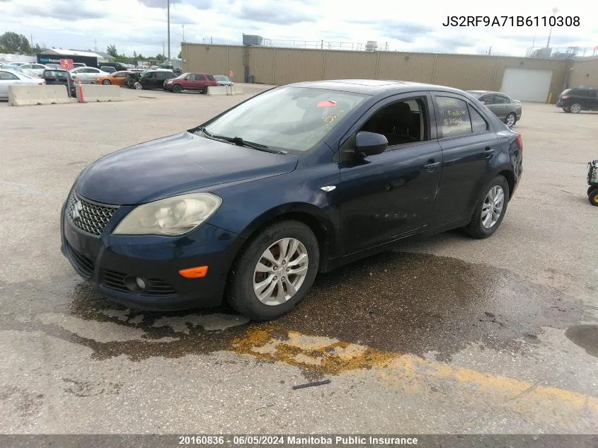 2011 Suzuki Kizashi Sx VIN: JS2RF9A71B6110308 Lot: 20160836