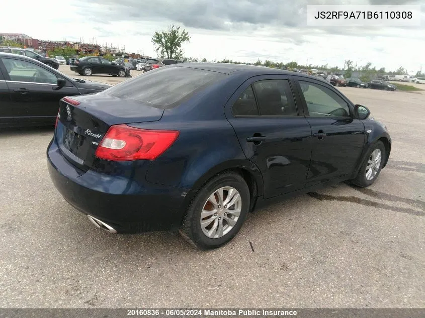 2011 Suzuki Kizashi Sx VIN: JS2RF9A71B6110308 Lot: 20160836