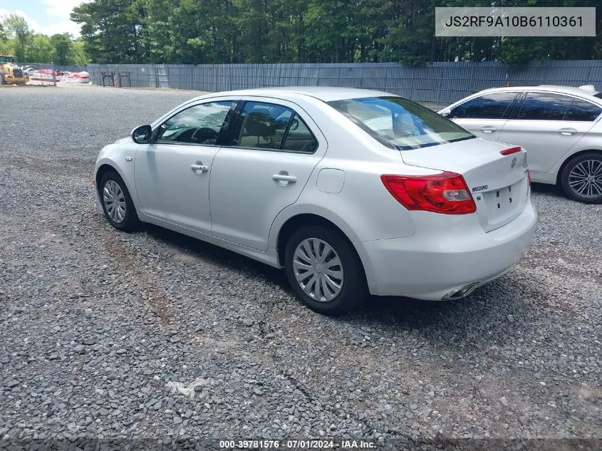 2011 Suzuki Kizashi S VIN: JS2RF9A10B6110361 Lot: 39781576