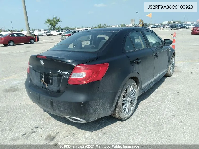 2012 Suzuki Kizashi Sport VIN: JS2RF9A86C6100920 Lot: 20163342