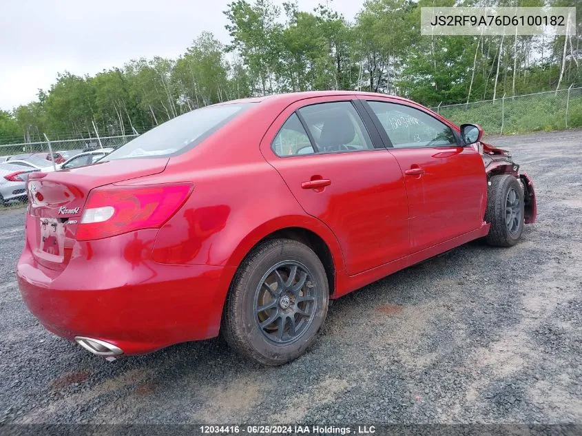 2013 Suzuki Kizashi Sx VIN: JS2RF9A76D6100182 Lot: 12034416