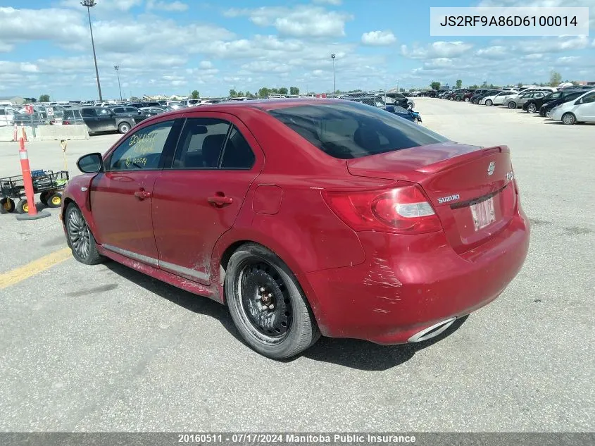 2013 Suzuki Kizashi Sport VIN: JS2RF9A86D6100014 Lot: 20160511