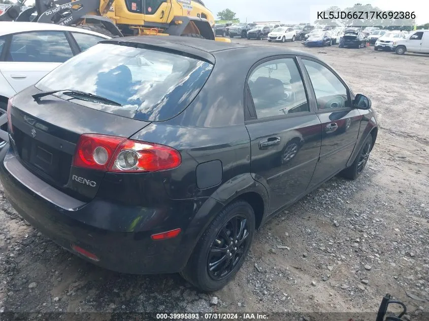 KL5JD66Z17K692386 2007 Suzuki Reno