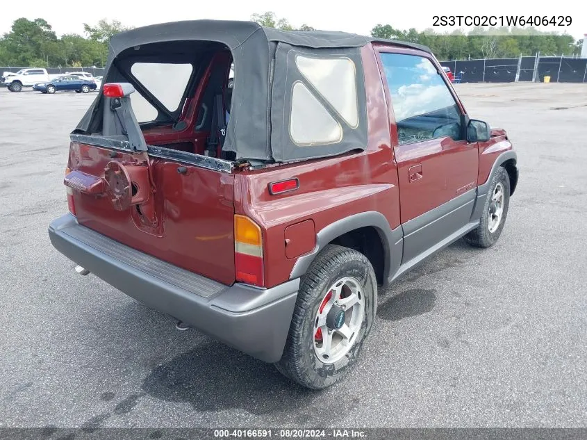 1998 Suzuki Sidekick Js VIN: 2S3TC02C1W6406429 Lot: 40166591