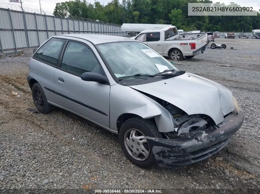 2000 Suzuki Swift Ga/Gl VIN: 2S2AB21H8Y6603902 Lot: 39538448