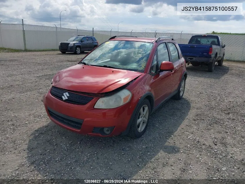 2007 Suzuki Sx4 VIN: JS2YB415875100557 Lot: 12036827