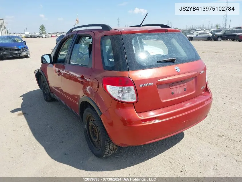 2007 Suzuki Sx4 VIN: JS2YB413975102784 Lot: 12059893