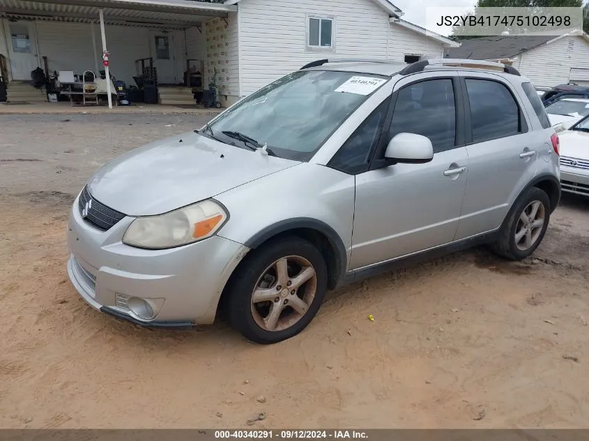 2007 Suzuki Sx4 Sport VIN: JS2YB417475102498 Lot: 40340291