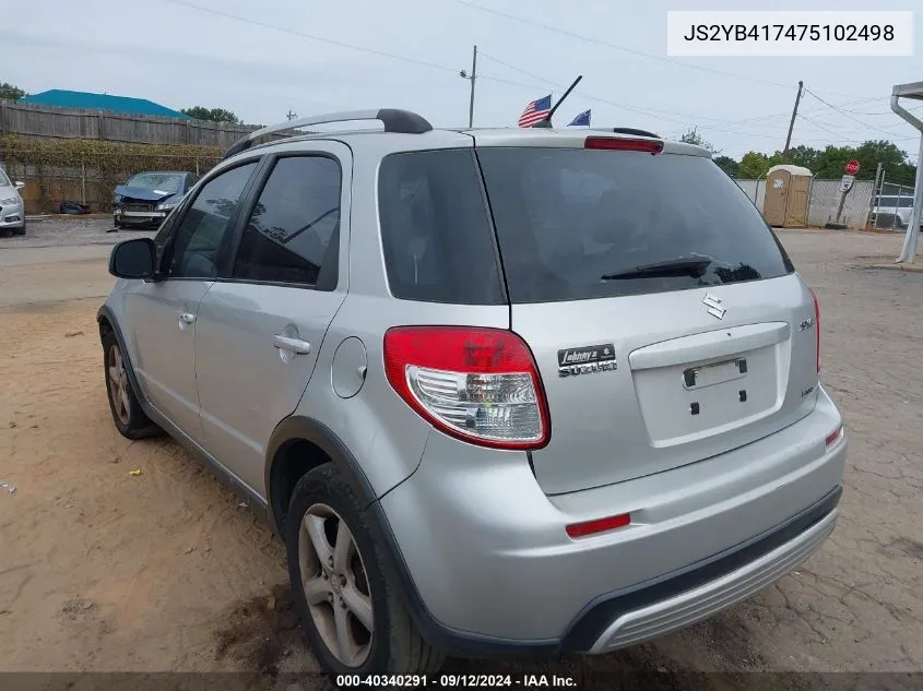 2007 Suzuki Sx4 Sport VIN: JS2YB417475102498 Lot: 40340291